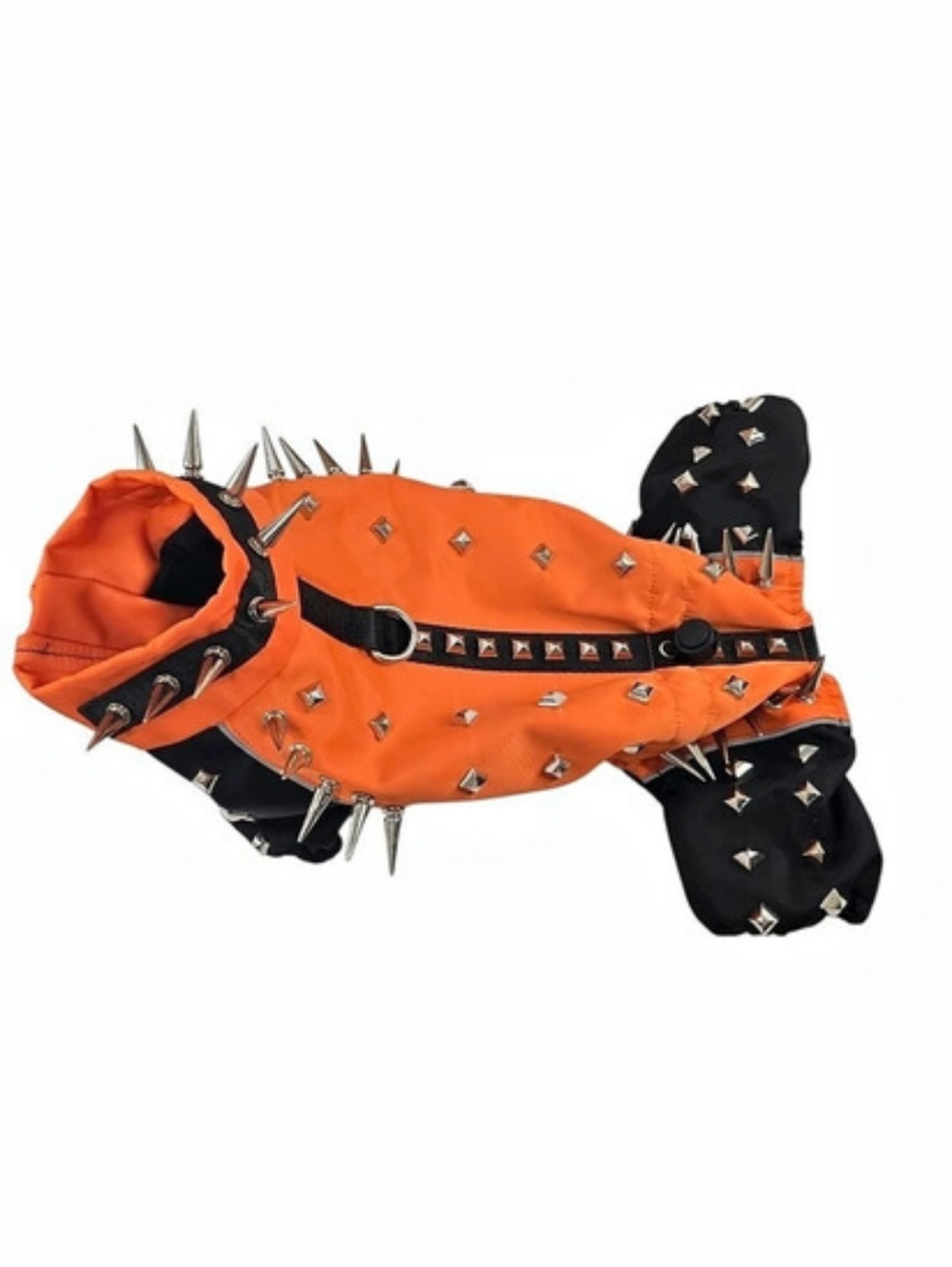 Doggie Design Orange & Black Studded Dog Costume